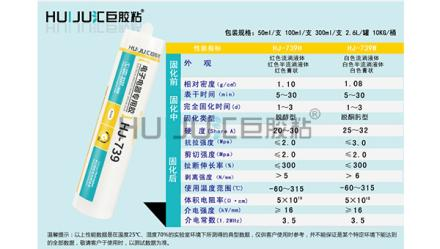 HJ-739密封胶的技术参数