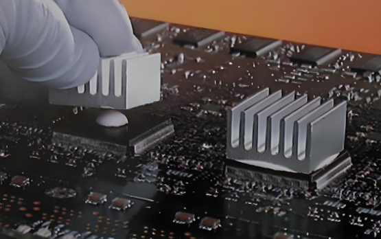 导热硅胶解决大功率模块与散热器导热粘接问题